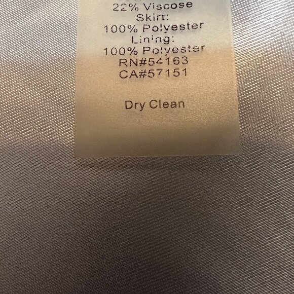 Ellen Tracy Size 12 Black Lace Floral Fit & Flare Midi Dress Formal Party - Picture 8 of 12